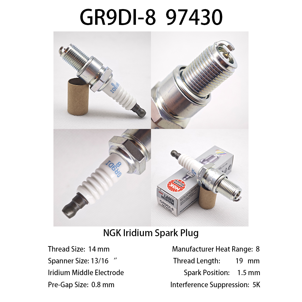 Ngk Spark Plug Laser Iridium - قطعة واحدة، شمعة إشعال أصلية من