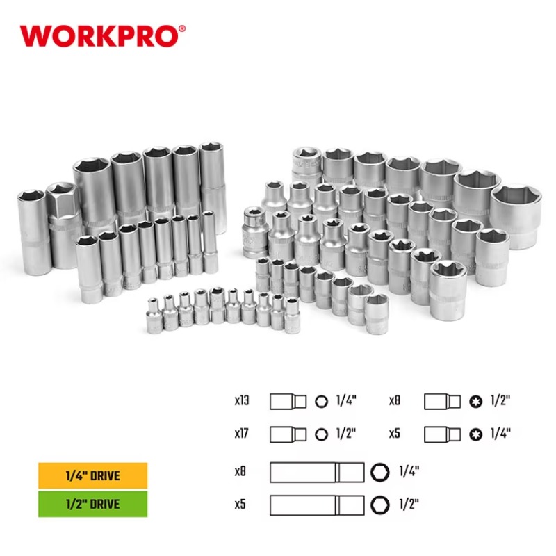طقم أدوات يدوية احترافية 108 ق - مراجعة Socket Set وسعره